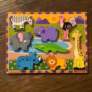 Melissa and Doug chunky puzzle -safari animals